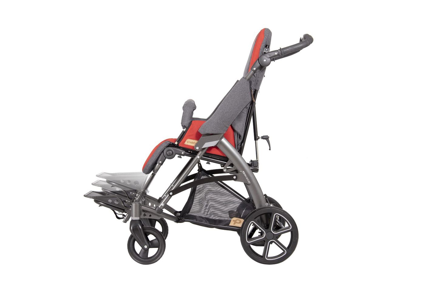 In hoogte verstelbare voetsteun In hoogte verstelbare voetsteun