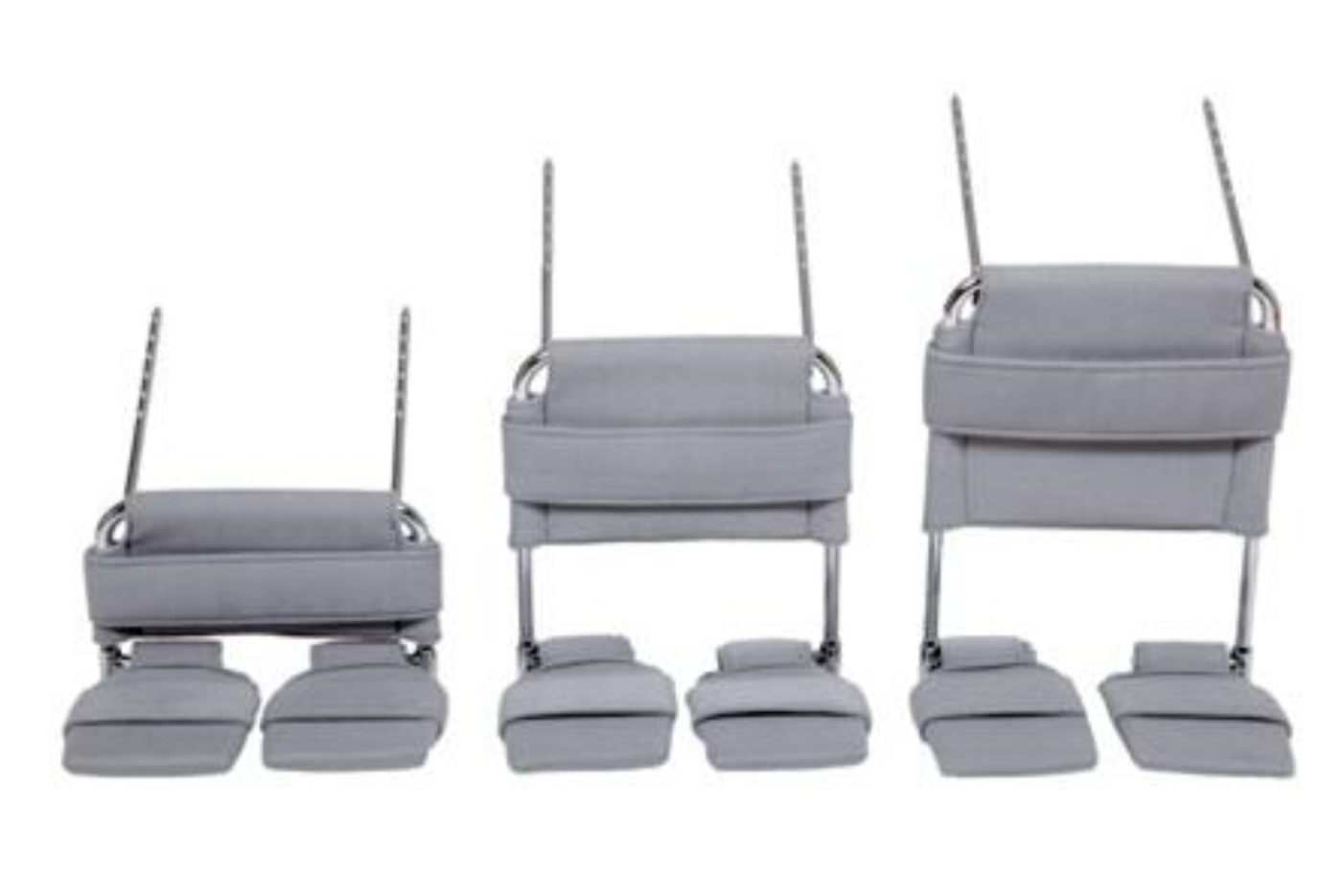 In hoogte instelbaar en wegdraaibare voetsten, maat S, M en L.png