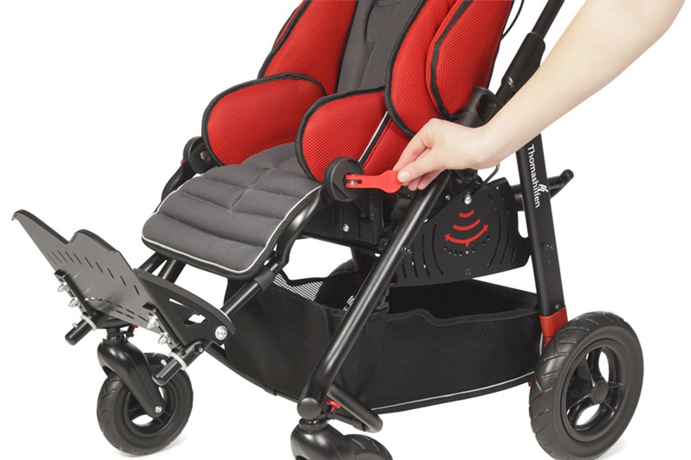 Hoekinstelling voetsteun Hoekinstelling voetsteun